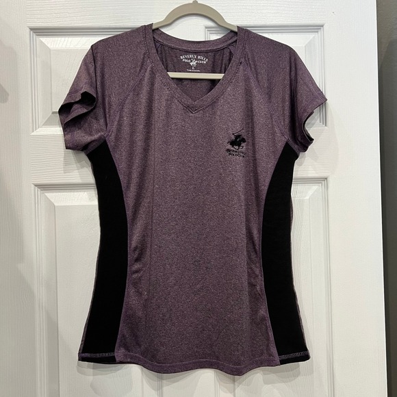 Beverly Hills Polo Club Tops - Beverly Hills Polo Club Active Top Purple Polyester Spandex Athletic Heather L